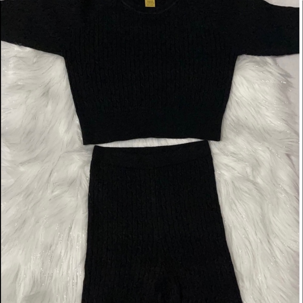 Black 2 Piece Biker Set